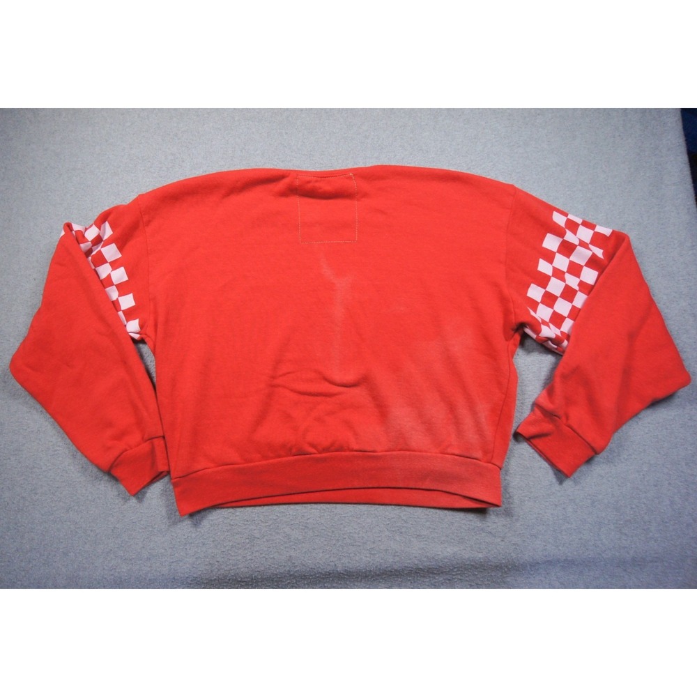 Aviator Nation Sweatshirt Womens XS Red Crewneck Pullover Long Sleeve FLAW**** - Picture 4 of 10